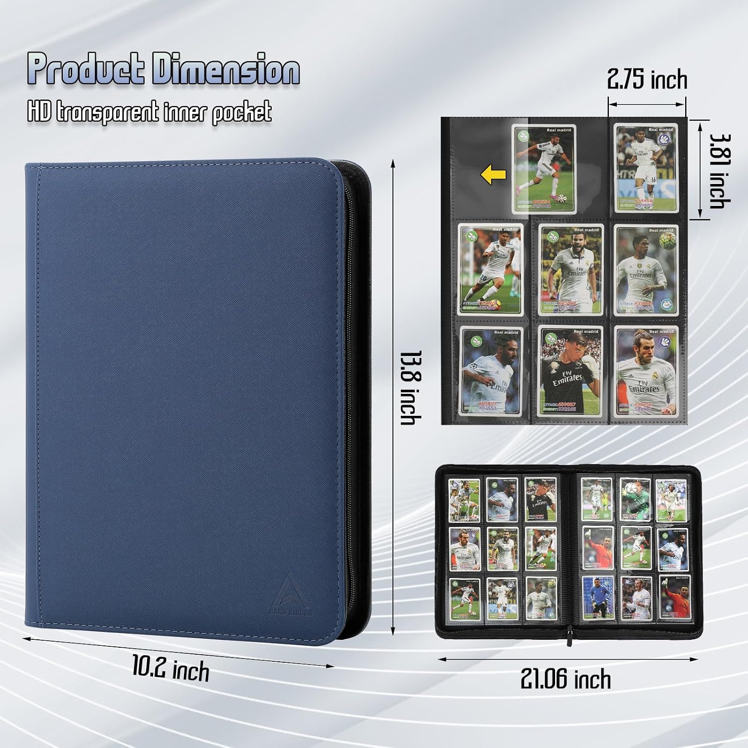 Detalle de Arkeiliy Trading Card Binder 540-Card Capacity