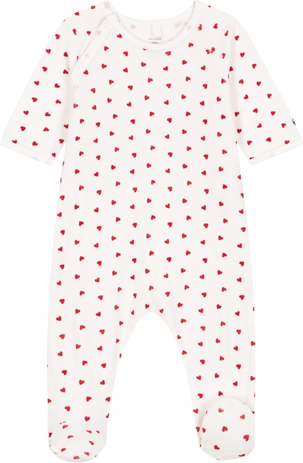 Detalle de Petit Bateau Baby Langärmliger Schlafanzug – unisex, 100% Baumwolle, Modell A0ARW01