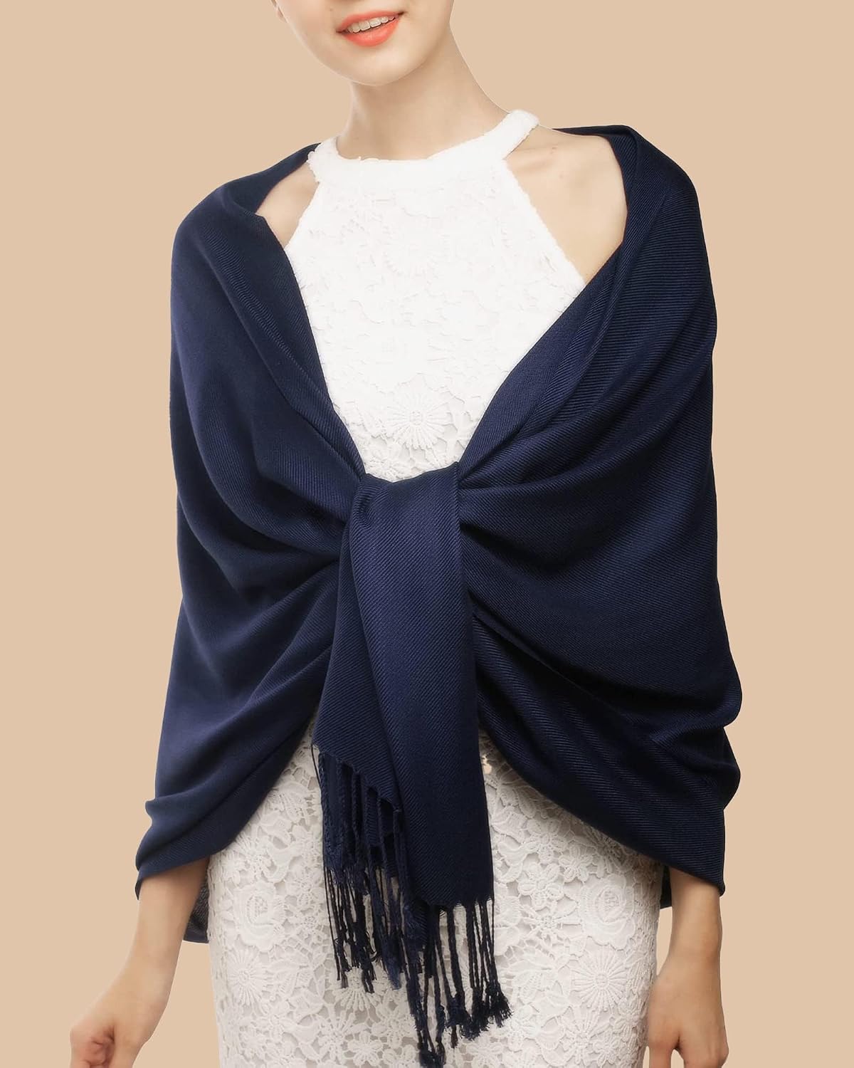 Detalle 2 de FURTALK Shawl Wrap 25.6 × 76.8 inches