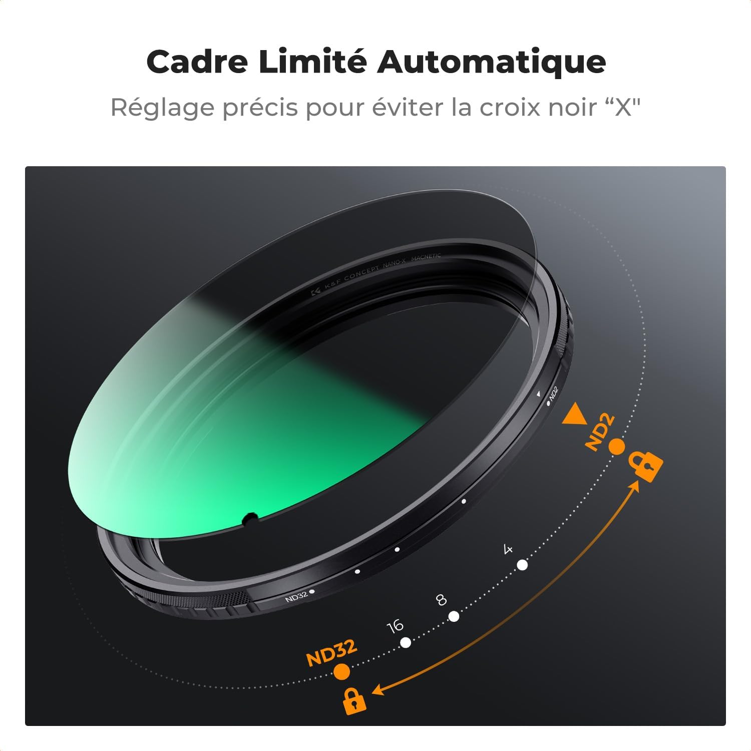 Thumbnail 4 de K&F CONCEPT 67mm Filtre ND2-32 Magnétique – Kit rapide et polyvalent