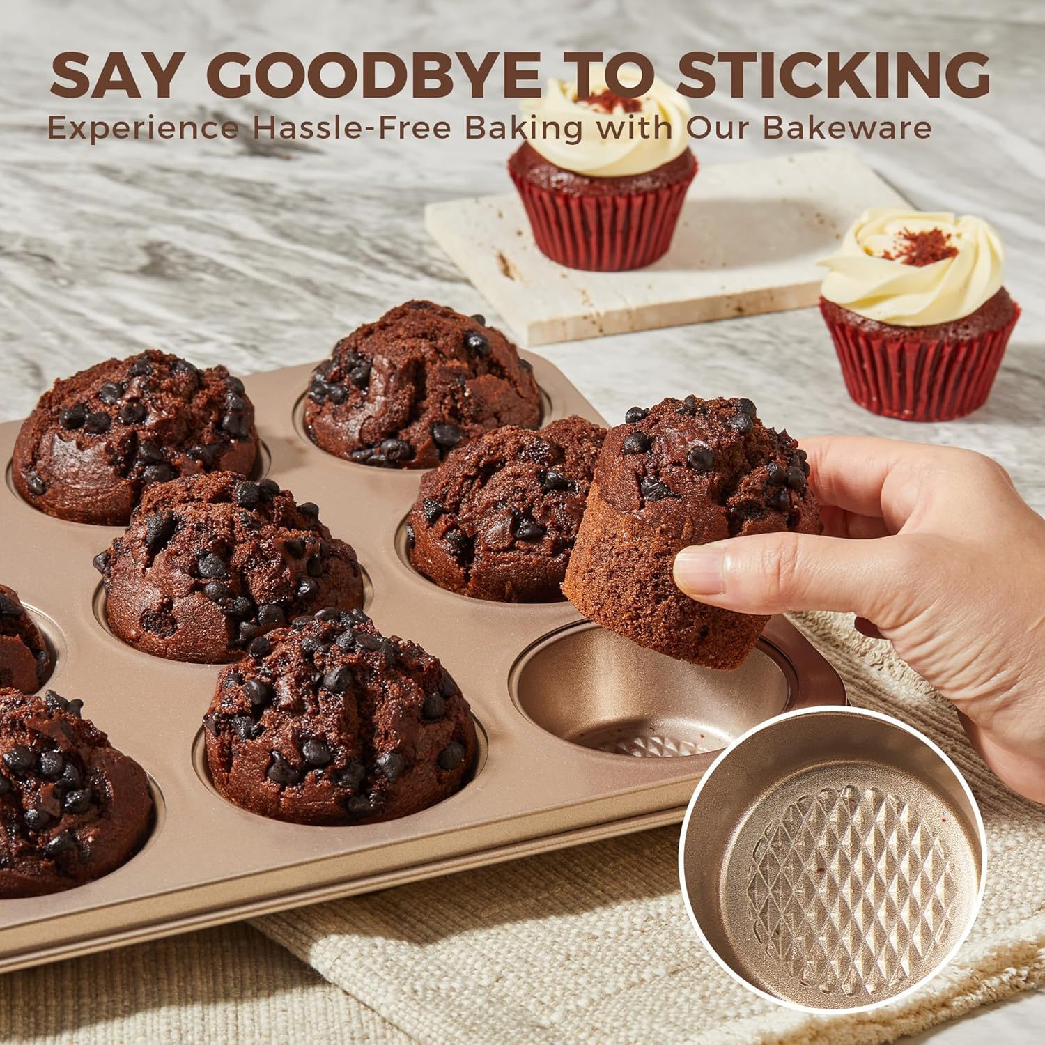 Thumbnail 6 de HONGBAKE 9-Piece Baking Pan Set 🧁
