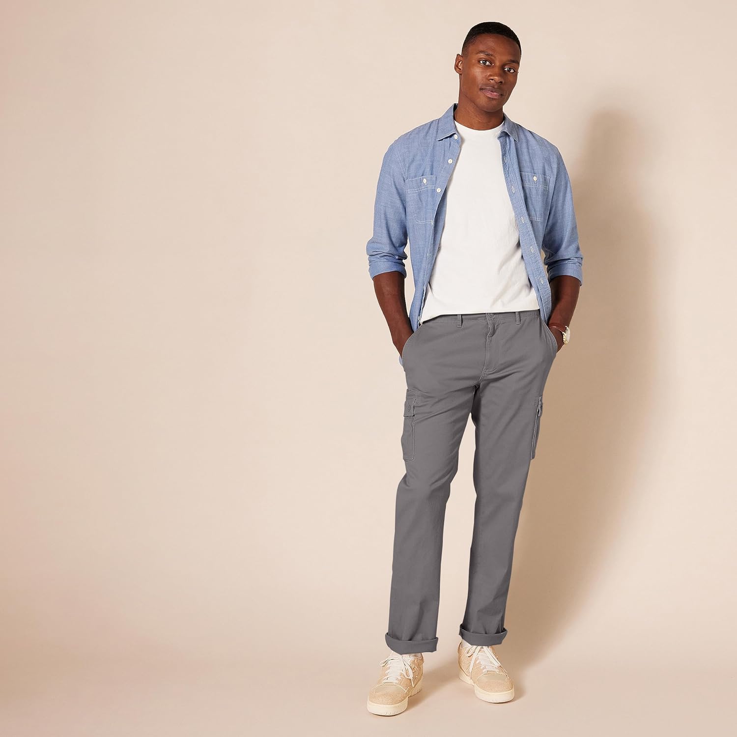 Thumbnail 2 de Amazon Essentials Men's Straight Fit Stretch Cargo Work Trousers (Available in Big & Tall)