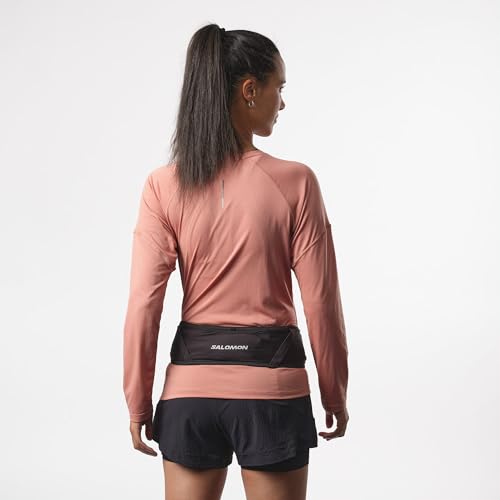 Detalle de Salomon Pulse Belt-Black: cintura da corsa leggera con tasche portaoggetti
