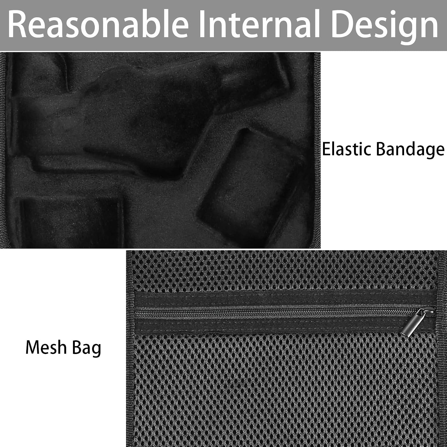 Thumbnail 4 de co2CREA Hard Travel Storage Case for DJI OSMO Mobile 6 and OM Fill Light Phone Clamp