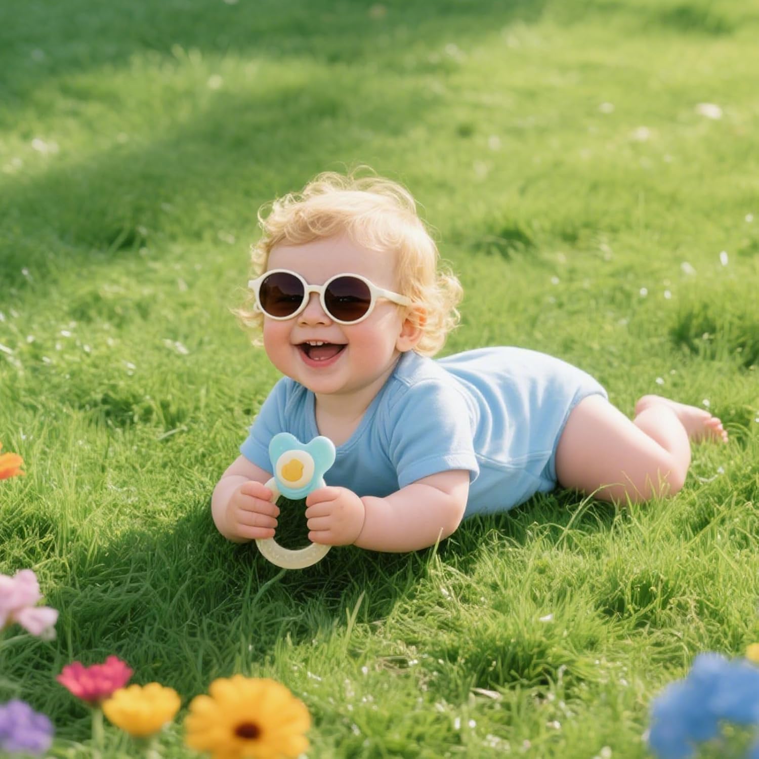 Thumbnail 2 de D Lolylad Baby Sunglasses (0–36 Months) with UV400 Protection and Adjustable Strap