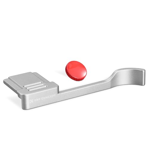 Detalle de K&F CONCEPT Camera Thumb Grip for FUJIFILM X100VI / X100V (Silver) – Practical Enhancement for One‑Handed Handling