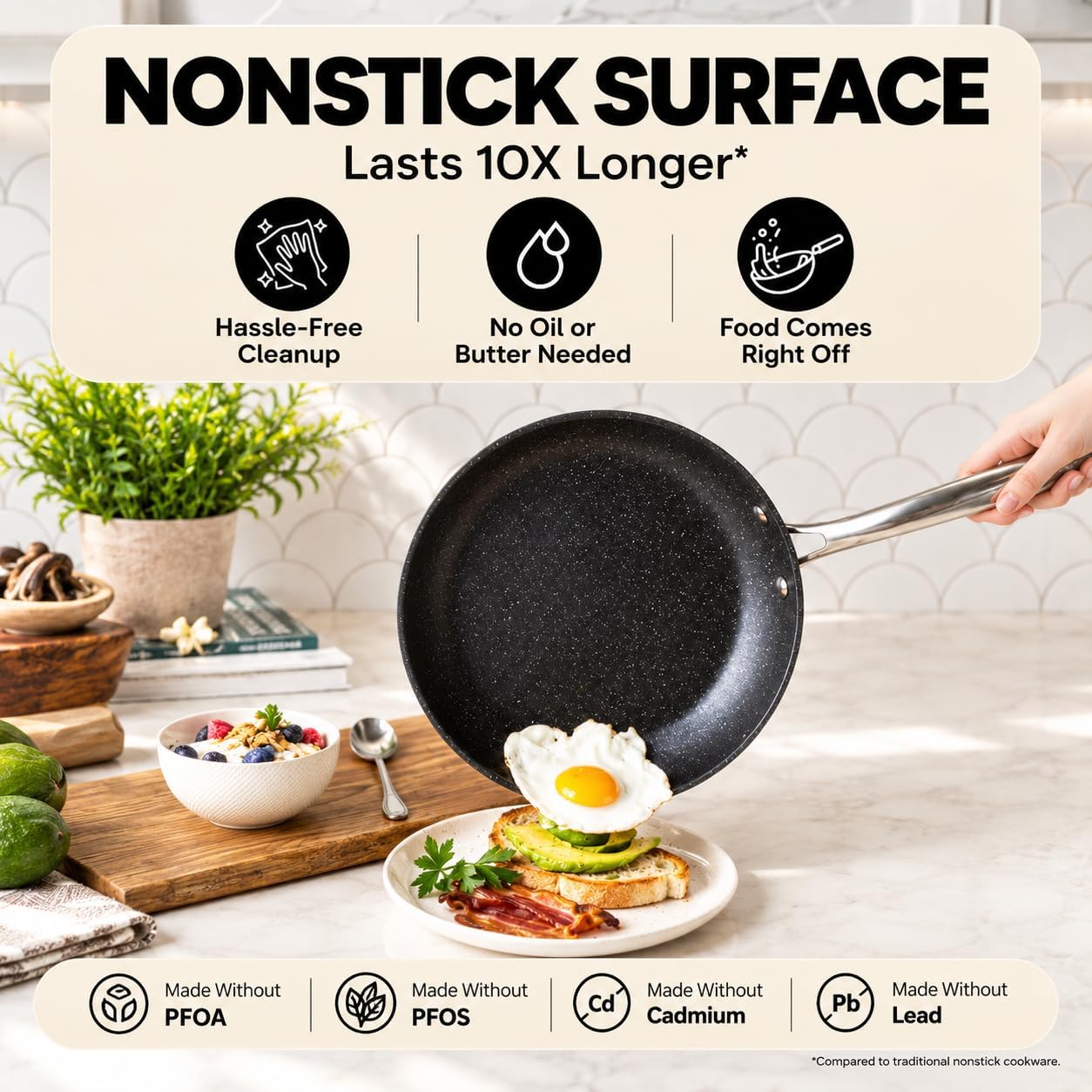 Thumbnail 3 de GRANITESTONE Cookware Set, 20-Piece