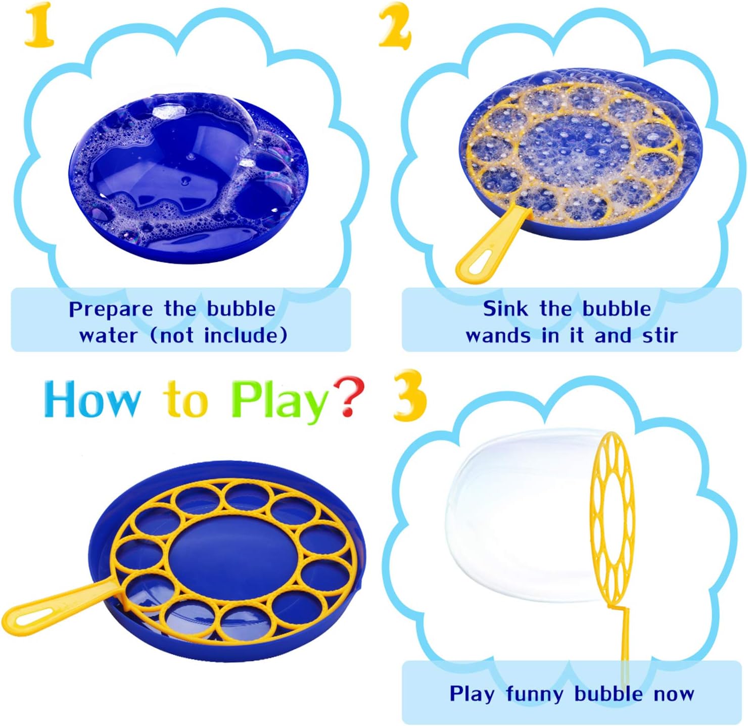 Thumbnail 5 de Joyibay Seifenblasen Set – 20 Stücke Seifenblasenstiel-Set für Indoor & Outdoor
