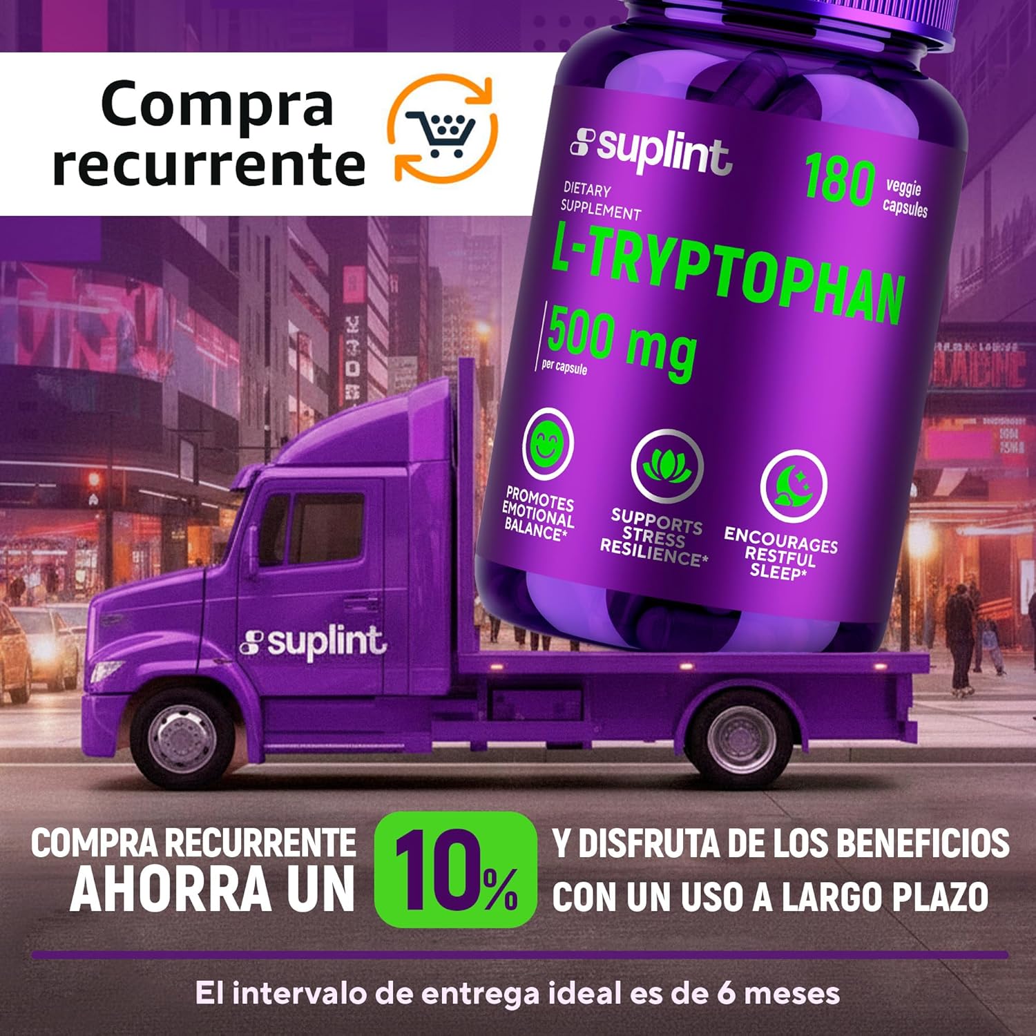 Thumbnail 3 de SUPLINT L-Triptófano 500 mg 💊