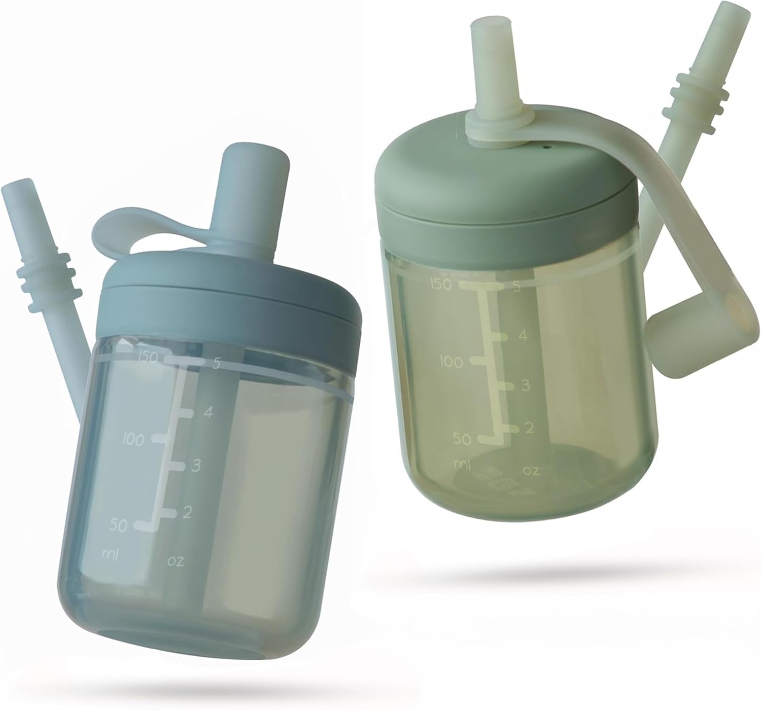 Thumbnail 6 de Moonkie Baby Straw Cup with Silicone Vent and 2-Pack (5 oz) – BPA-Free, Drop-Proof Sippy for 6 Months+