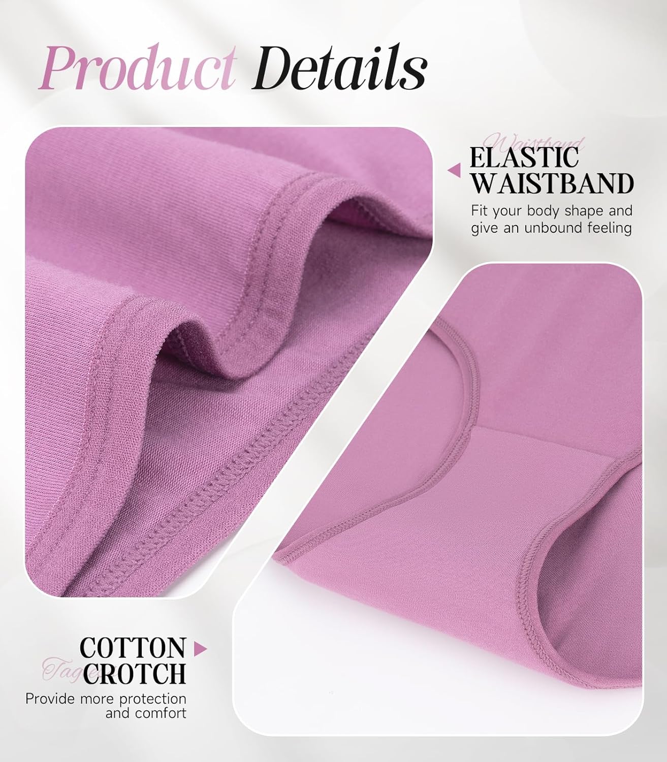 Detalle 2 de TANSTC Mutande donna in cotone 6 slip