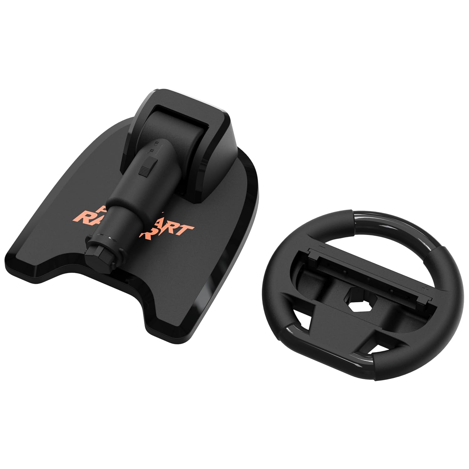 Detalle de Subsonic Lenkrad für Joy-Con von Nintendo Switch und Switch 2 – klappbar mit Ständer & Saugnapfhalterung (schwarz)
