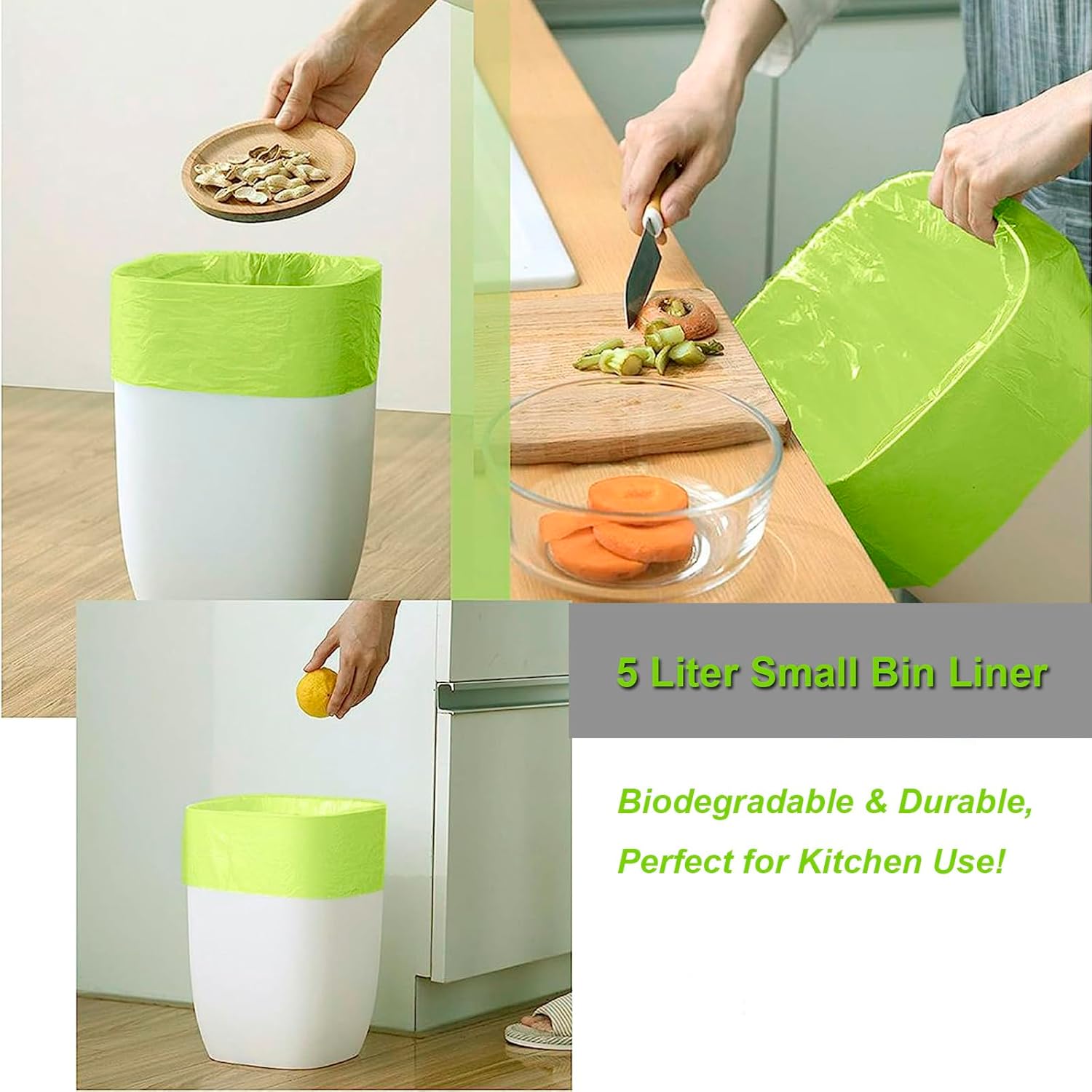 Thumbnail 2 de KITBEST Biomüllbeutel 5 Liter (40 x 45 cm), 120 Stück – kompostierbar aus Maisstärke