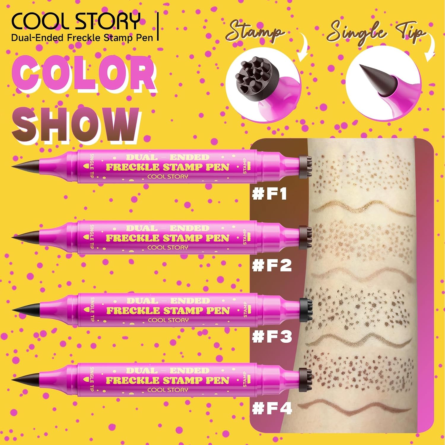 Thumbnail 6 de Beauty Glazed Dual-Ended Freckle Stamp Pen, #4 Dark Brown, Waterproof