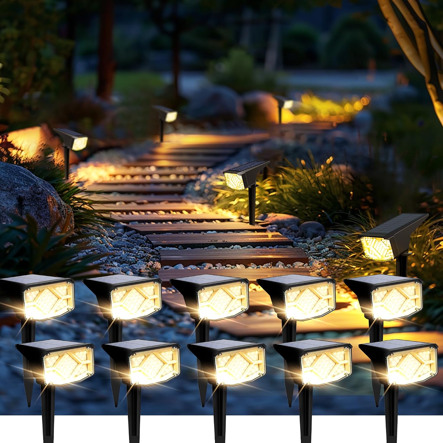 Detalle de SOLPEX Solar Spot Lights, 10-Pack
