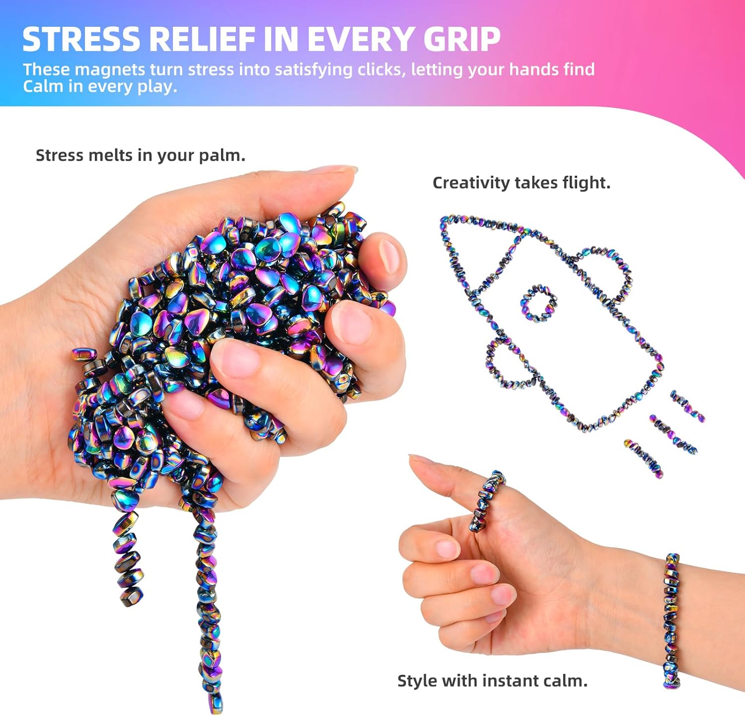 Thumbnail 2 de 550pcs Fidget Toys for Adults — Stress Relief Sensory Kit