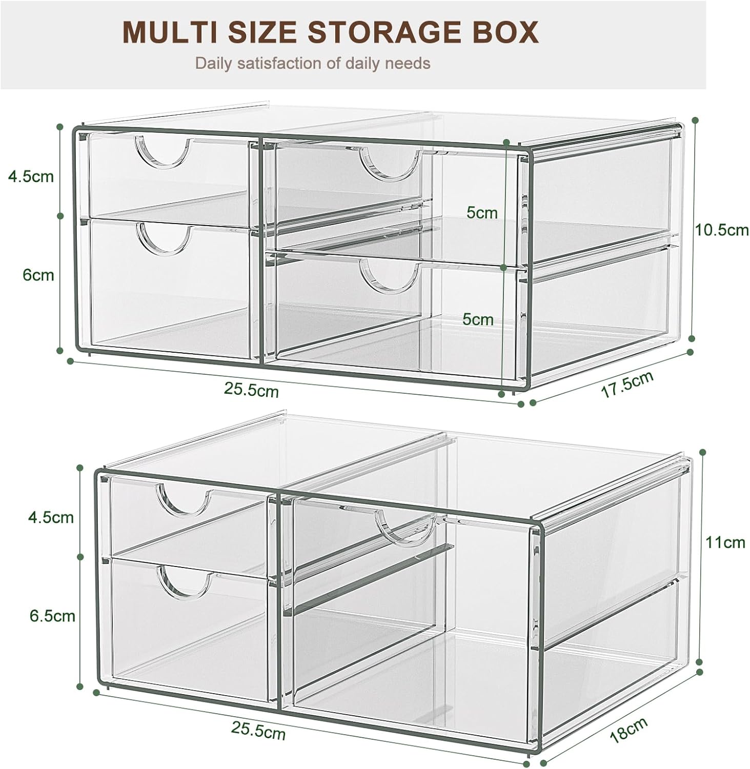 Thumbnail 6 de GoMaihe Acryl Organizer 7 Schubladen 📦