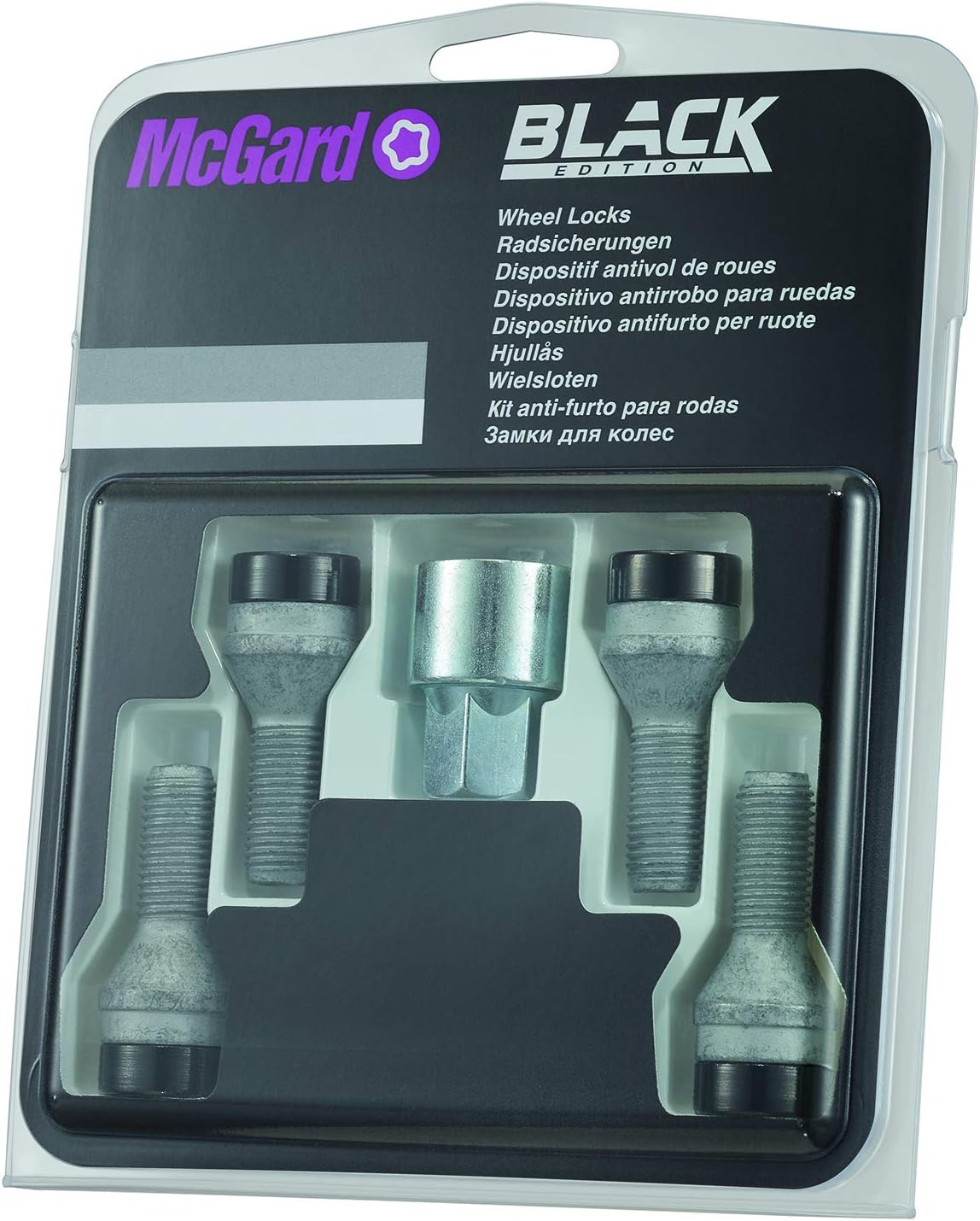McGard 27.216 SUB kit de boulons de protection des roues (paquet de 5) noir