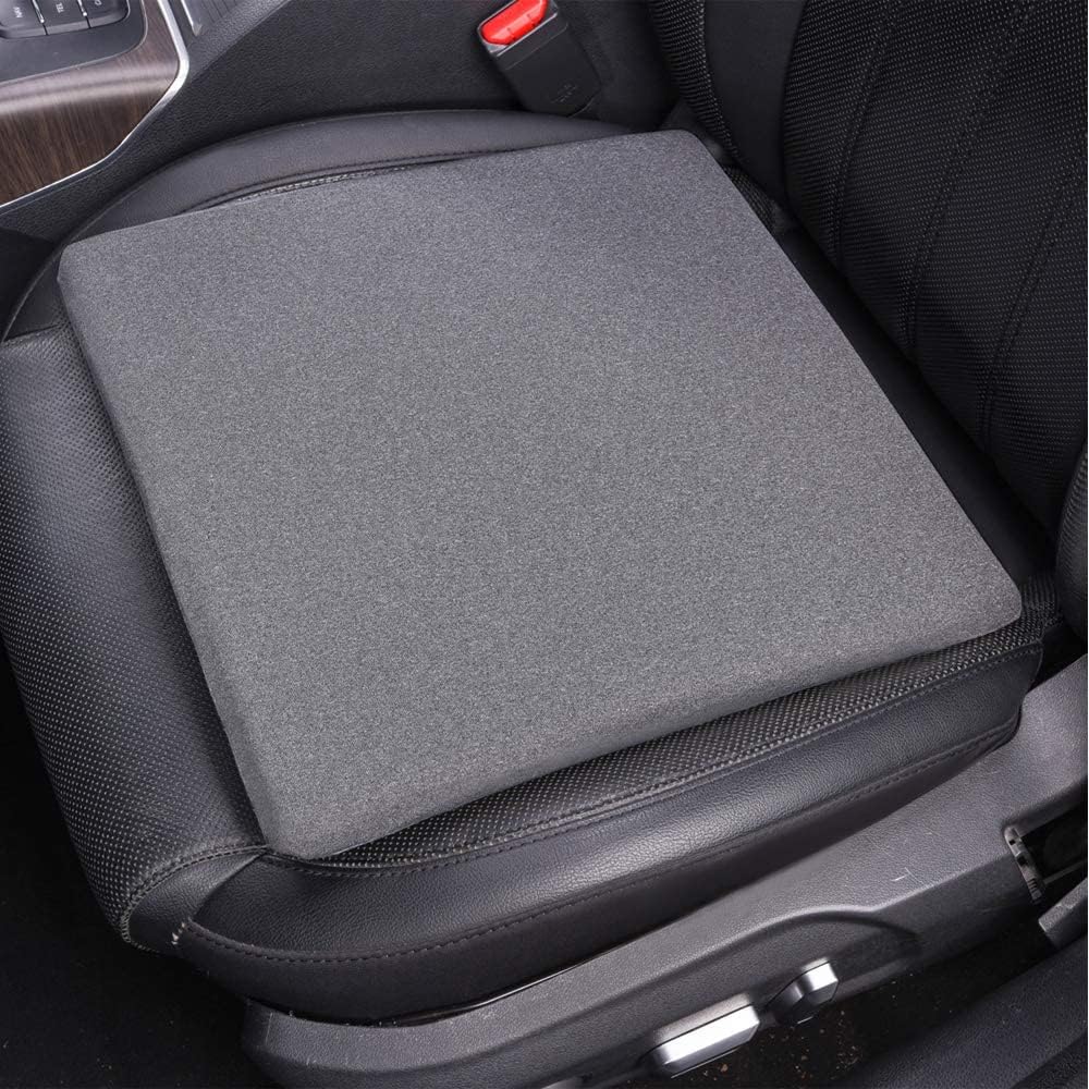 Thumbnail 1 de Amazon Basics Memory Foam Seat Cushion - Gray, Square (37.6 x 38 cm)