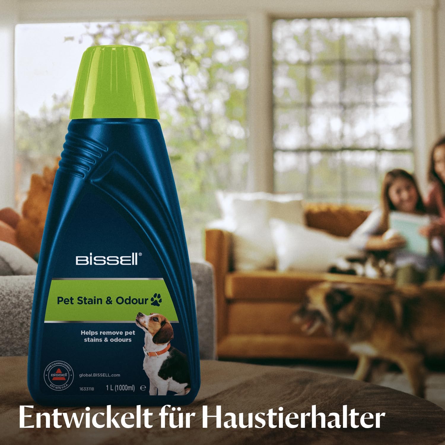 Detalle 2 de Pet Stain & Odour, 1L – Reinigungslösung von BISSELL für Teppiche, Polster und Auto-Innenraum