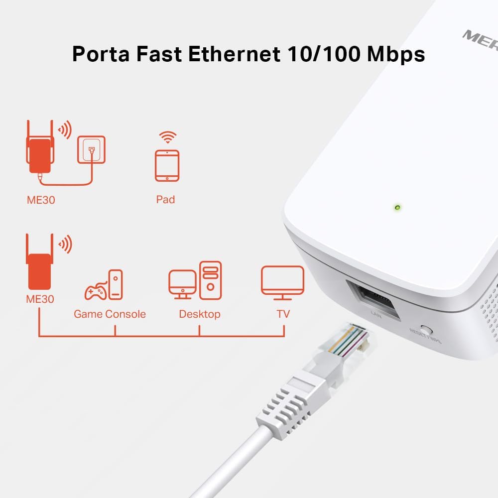 Thumbnail 2 de MERCUSYS ME30 Ripetitore WiFi AC1200 1200 Mbps 📶