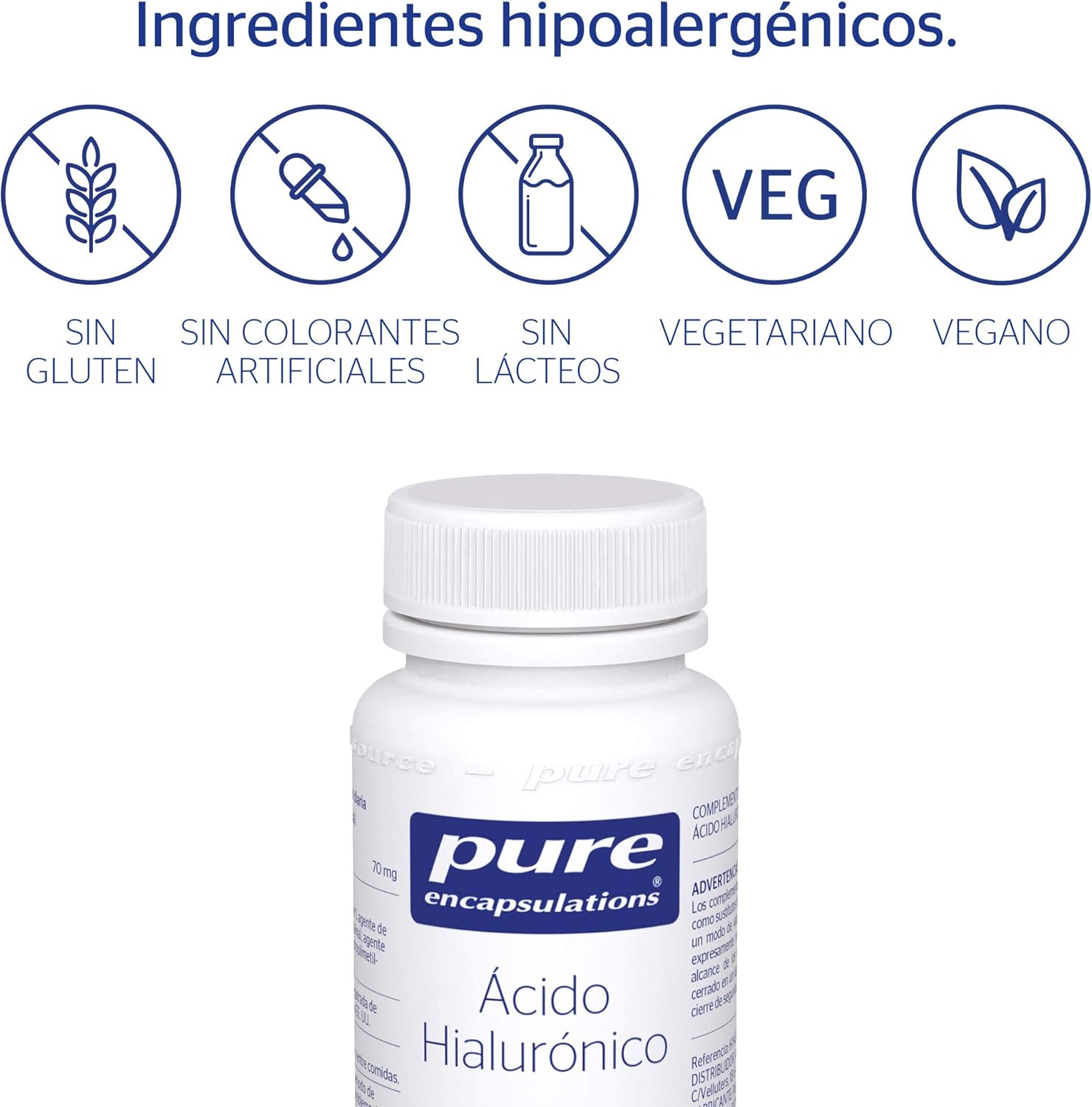 Thumbnail 4 de PURE ENCAPSULATIONS Ácido Hialurónico - Hidratación 💧 30 Cápsulas