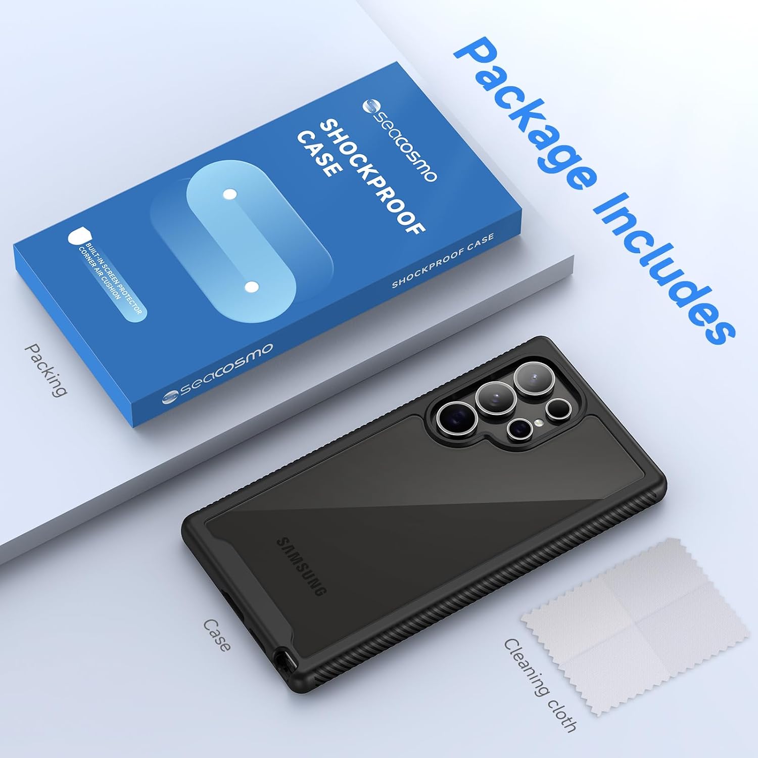 Thumbnail 7 de Seacosmo Funda para Galaxy S24 Ultra con Protector Integrado