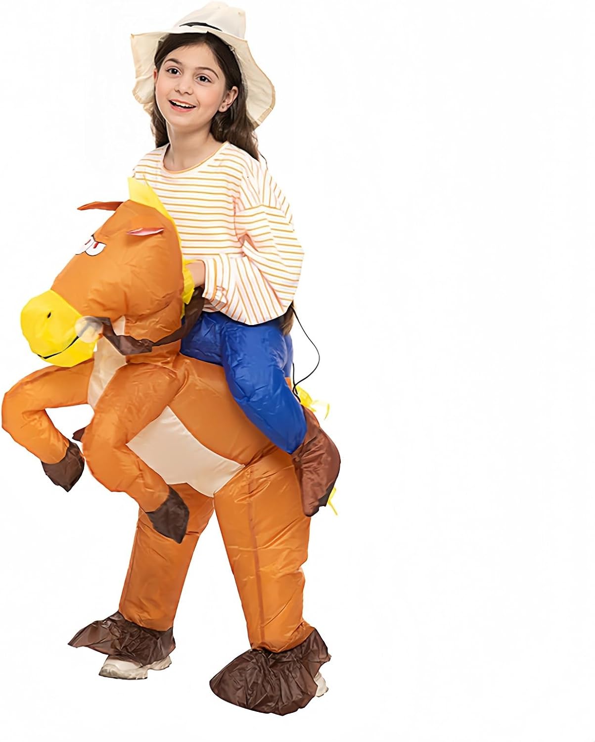 Detalle 1 de Inflatable horse costume for adults, 3 second inflate