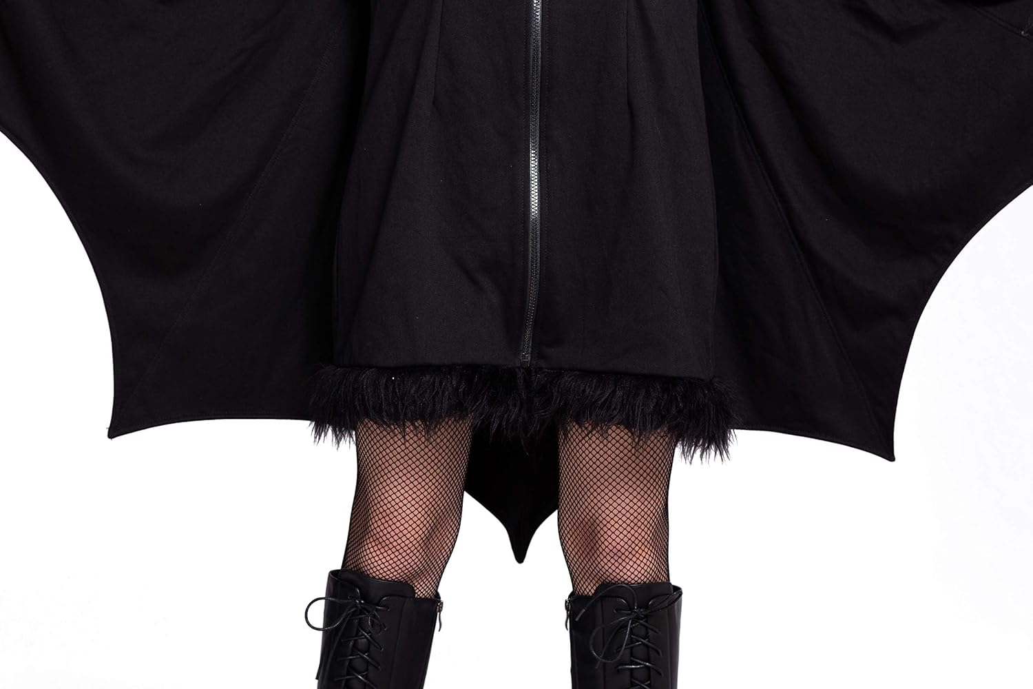 Detalle 2 de Spooktacular Creations Fledermaus Zip-Hoodie 🎭