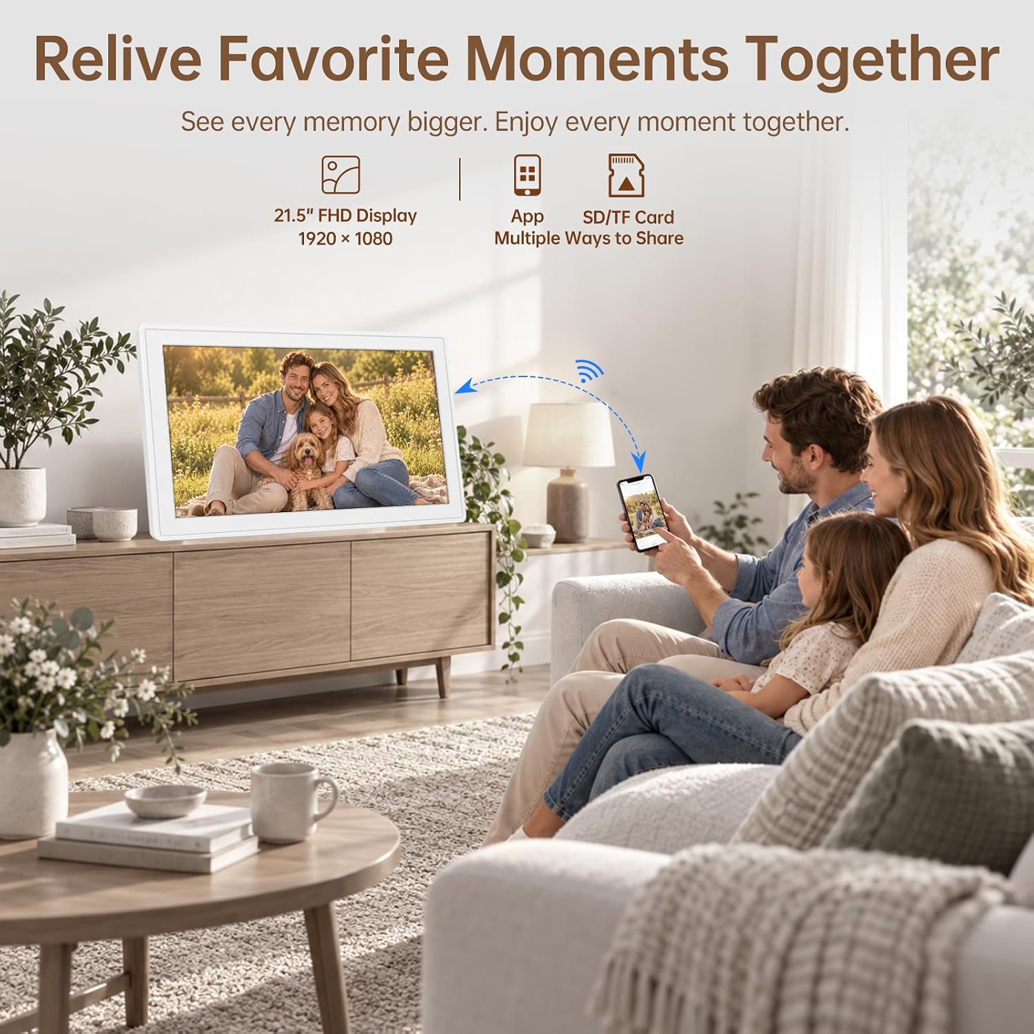 Thumbnail 5 de Yemsd 21.5-Inch Digital Calendar Touchscreen, Chore Chart and Photo Frame