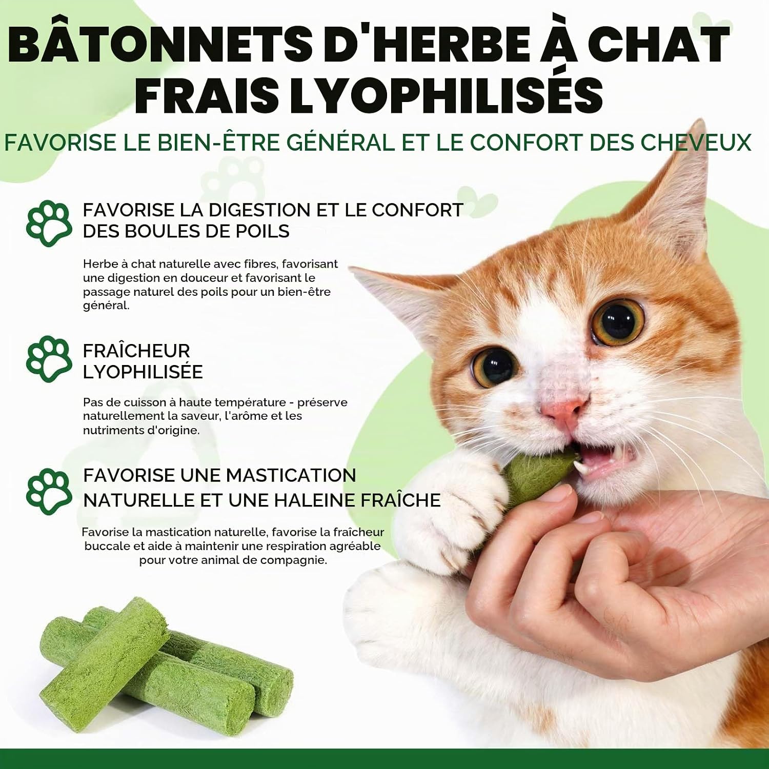 Detalle de YijiaXingzhou gevriesdroogde kattensnacksticks van 60 g met kip en eigeel
