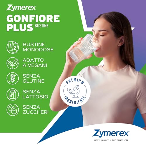Thumbnail 3 de Zymerex Gonfiore Plus: bustine per gonfiore addominale con probiotici e prebiotici