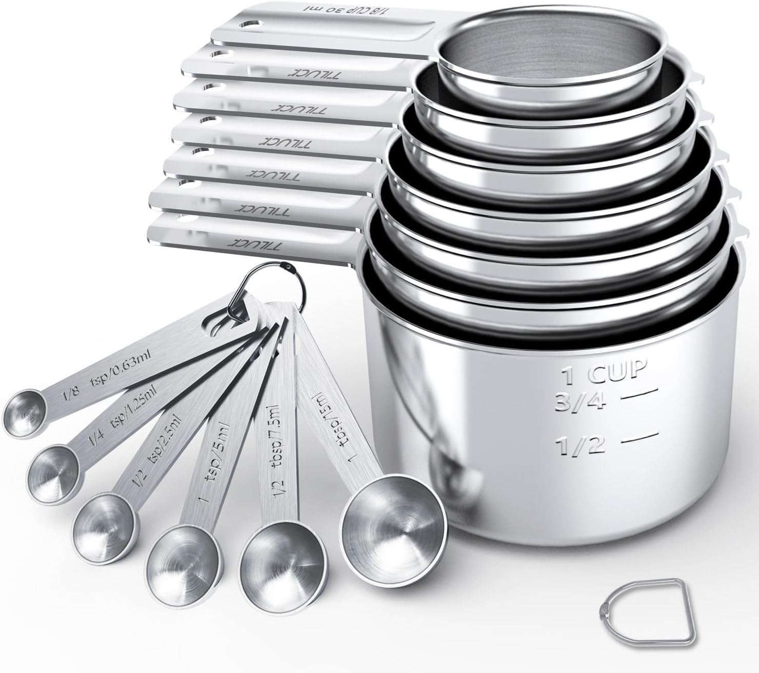 TILUCK Stainless Steel Measuring Cups 13-piece 🍴