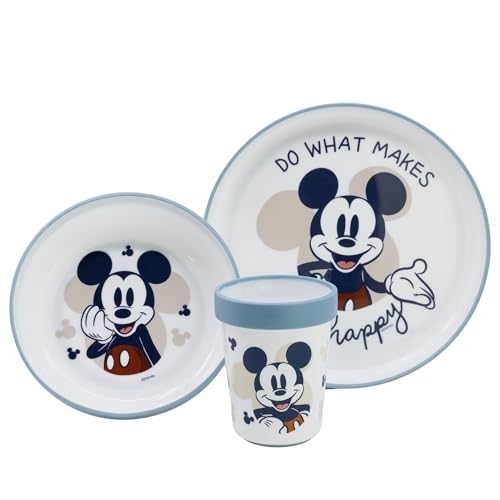 Stor SET 3 PCS Vajilla bicolor antideslizante 3 piezas
