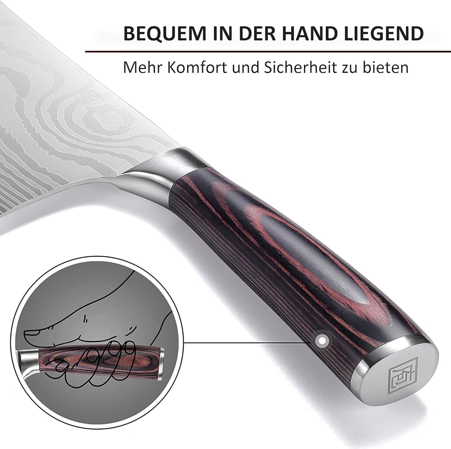 Thumbnail 2 de PAUDIN Hackmesser mit 17-cm-Klinge – nariki/Kochmesser für Hacken, Zerteilen & Gemüse