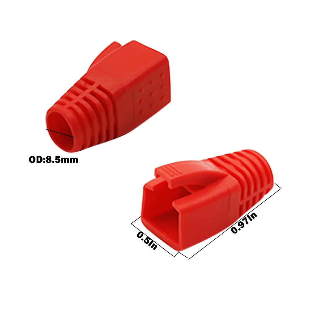Thumbnail 1 de RHCXCYTJ RJ45 strain-relief boots, red