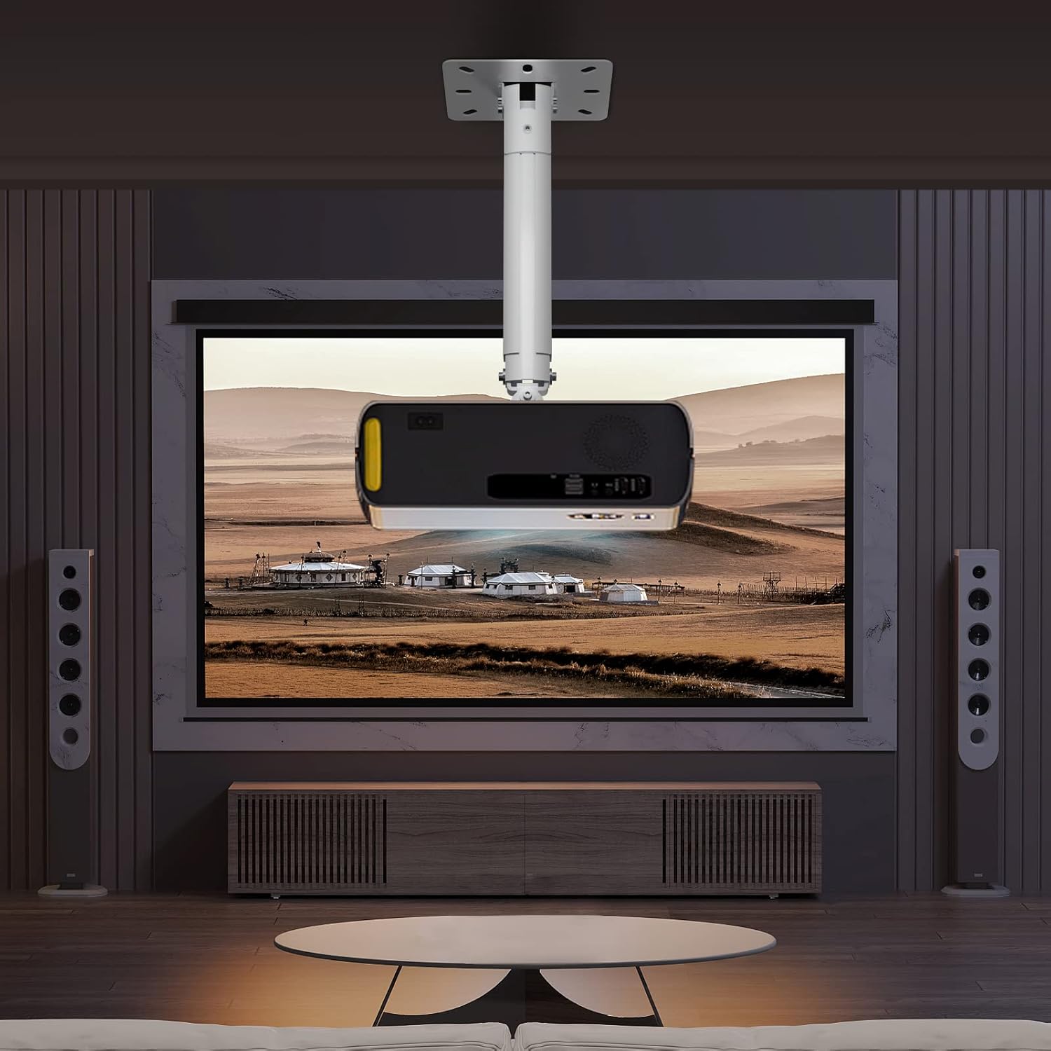 Thumbnail 5 de suptek Universal Ceiling Wall Projector Mount with 533mm Extendable Pole