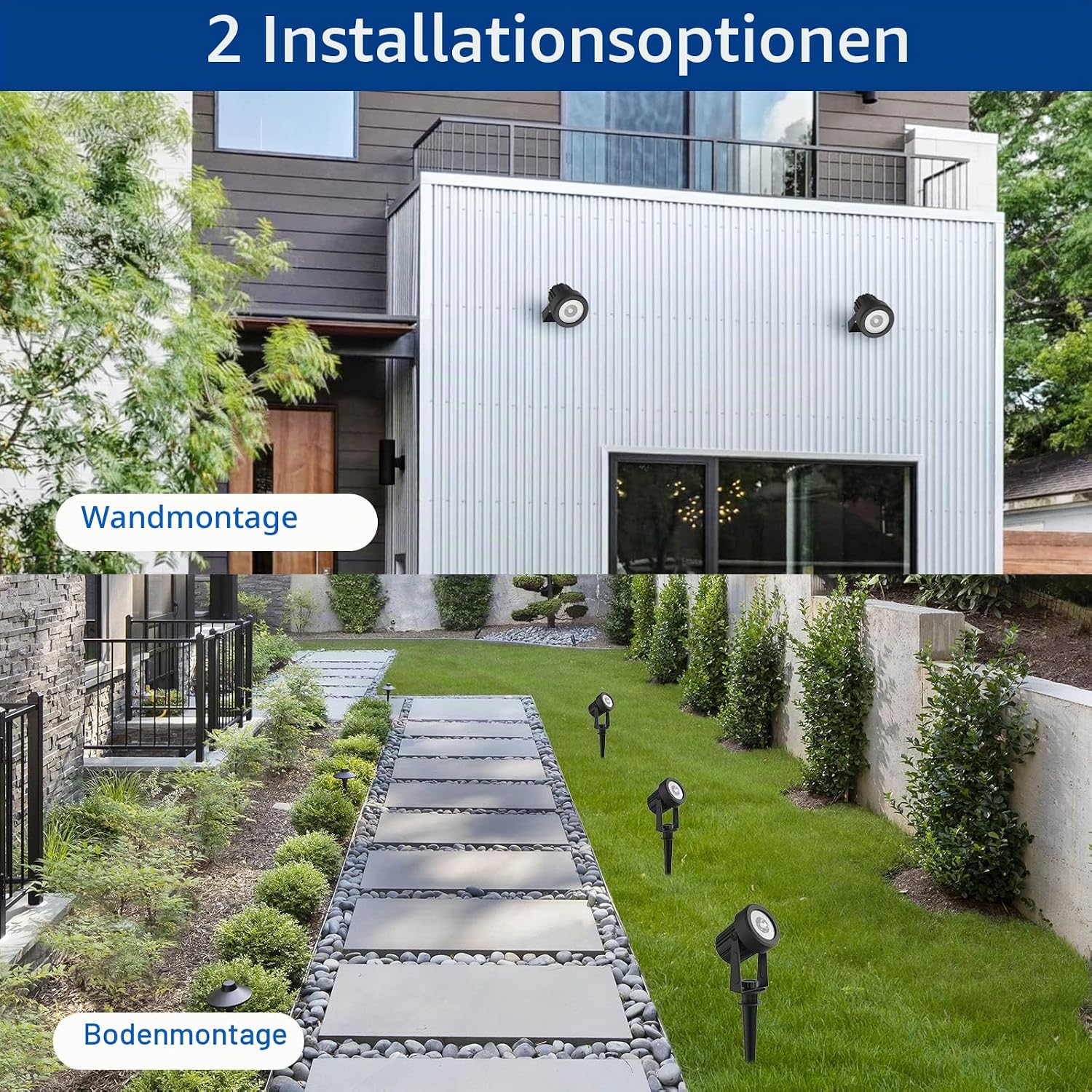 Detalle de T-SUNUS Solar Gartenleuchte mit IP65