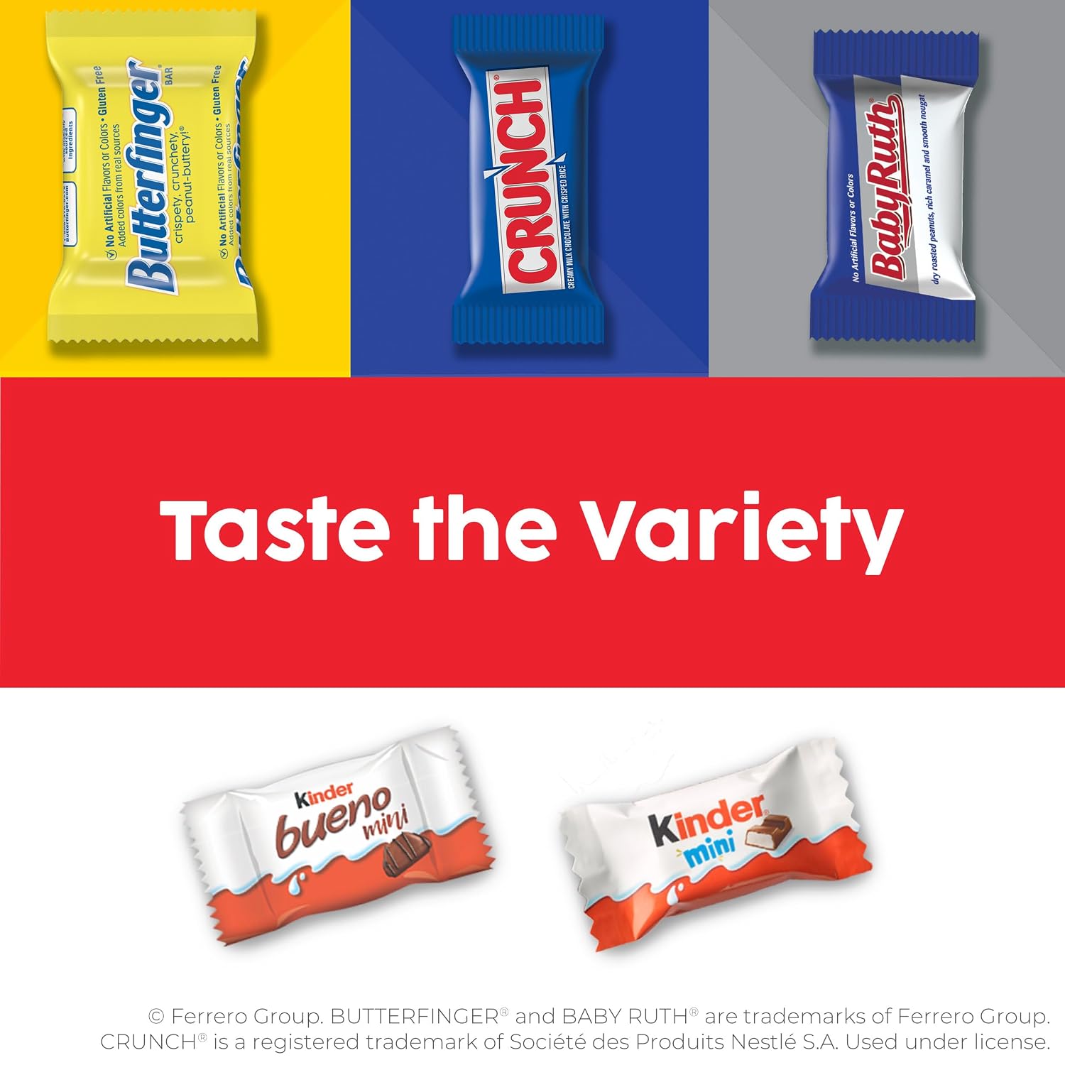Detalle 1 de Butterfinger Halloween Candy Variety Pack, 36.9 oz, 130 Wrapped Minis