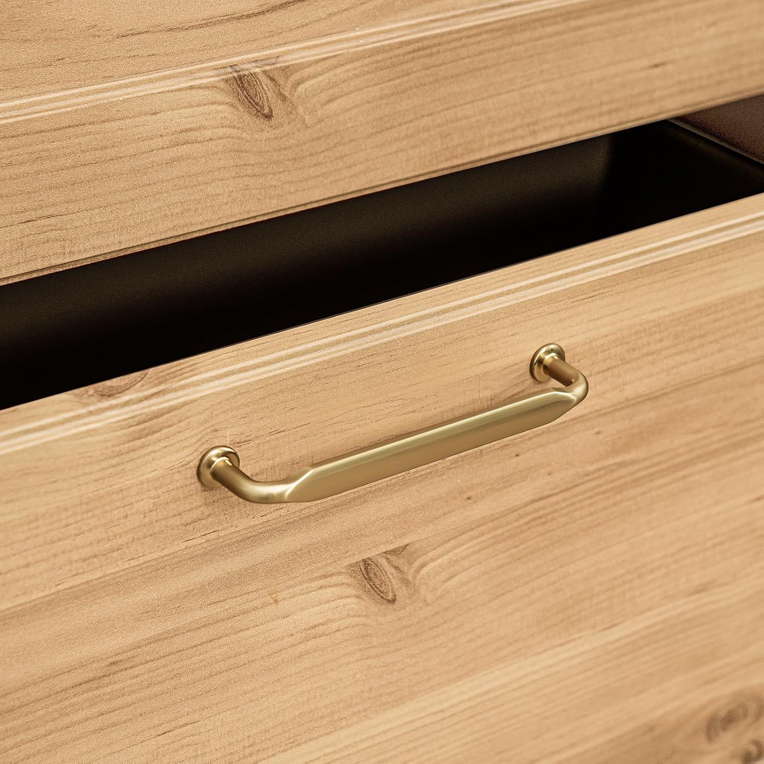 Detalle de Goldenwarm cabinet pulls, 128 mm hole centre