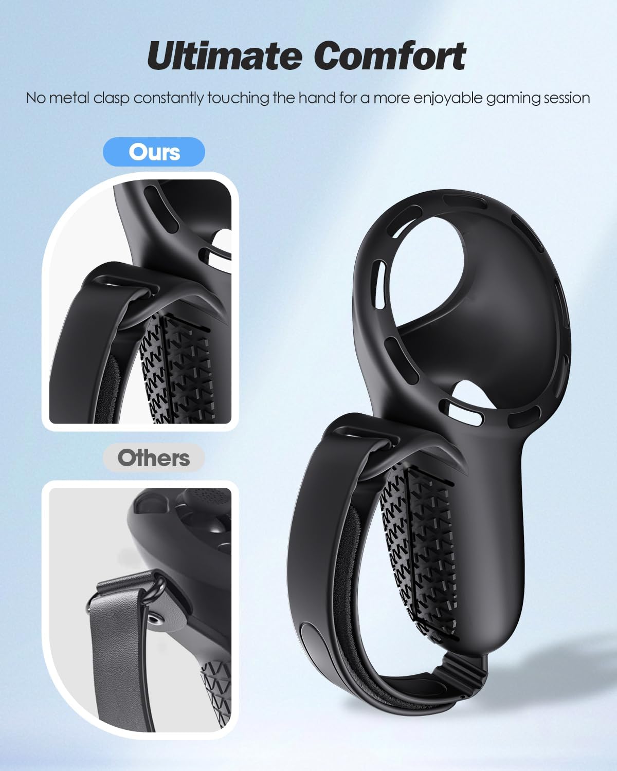 Thumbnail 3 de SUPERUS Upgraded Controller Grips Cover for Meta Quest 3S/Quest 3 – All-Silicone, Battery Access & Knuckle Straps