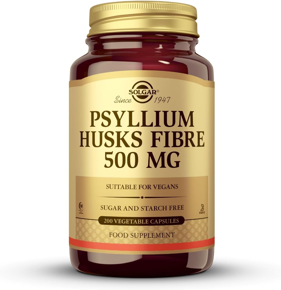 Detalle de Solgar Fibra de psyllium 500 mg 200 cápsulas