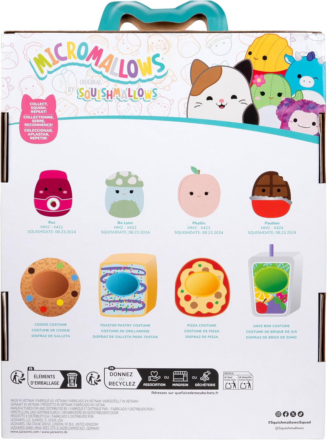 Detalle 2 de Squishmallows Original Micromallows Snack Machine plush set