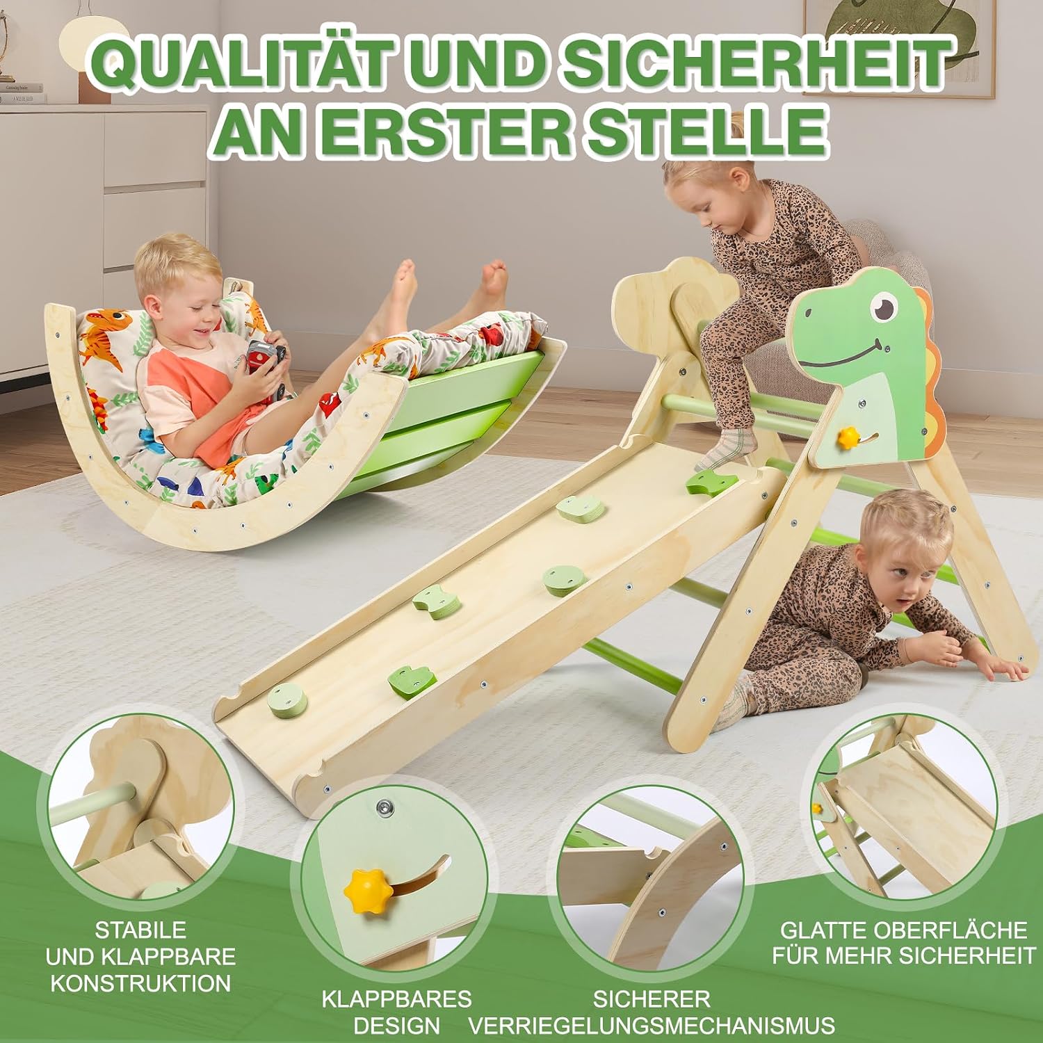 Thumbnail 4 de 7-in-1 Montessori Kletterdreieck 65 kg