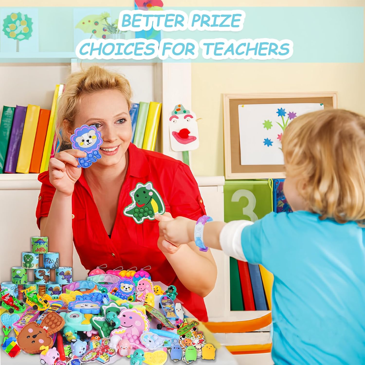 Thumbnail 5 de 1000 Pcs Party Favors for Kids: Fidget Toys Bulk Prize Box Set for Classroom, Birthday & Goodie Bags