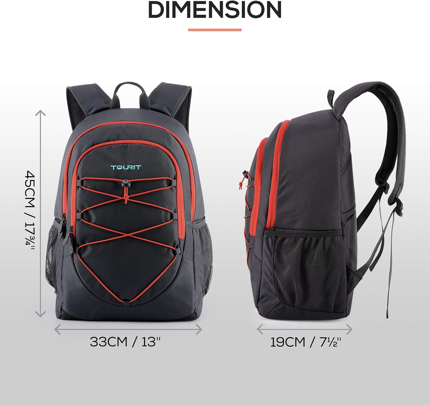 Detalle de TOURIT Insulated Backpack Cooler: 25L Leakproof Pack for Lunches, Picnics and Day Trips