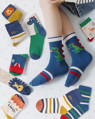 Detalle 2 de Kyopp Chaussettes enfant en coton, animaux, unisexes, 10 paires, 25-28