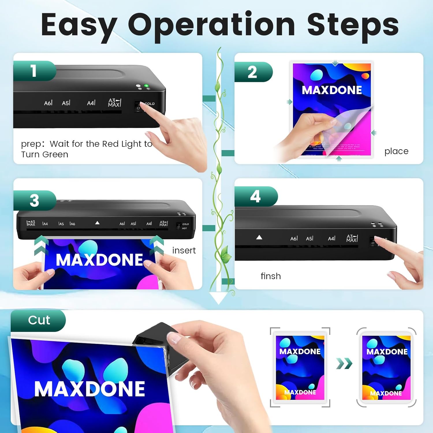 Thumbnail 6 de A3 Laminator Machine 5-in-1 laminator 📎