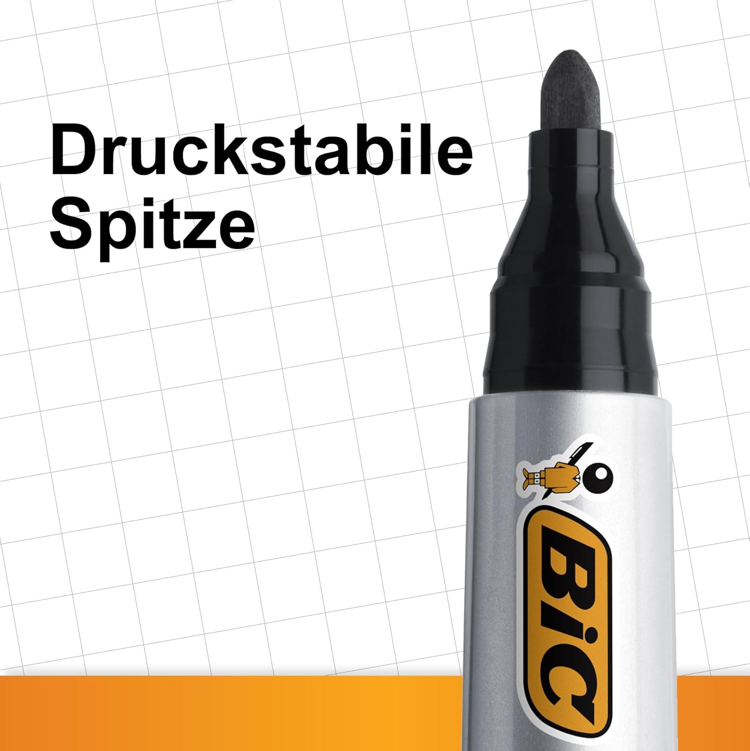 Detalle de BIC Marking 2000 Permanent Marker, 12er Pack – Schwarz, 1,7 mm Line, wasserfest