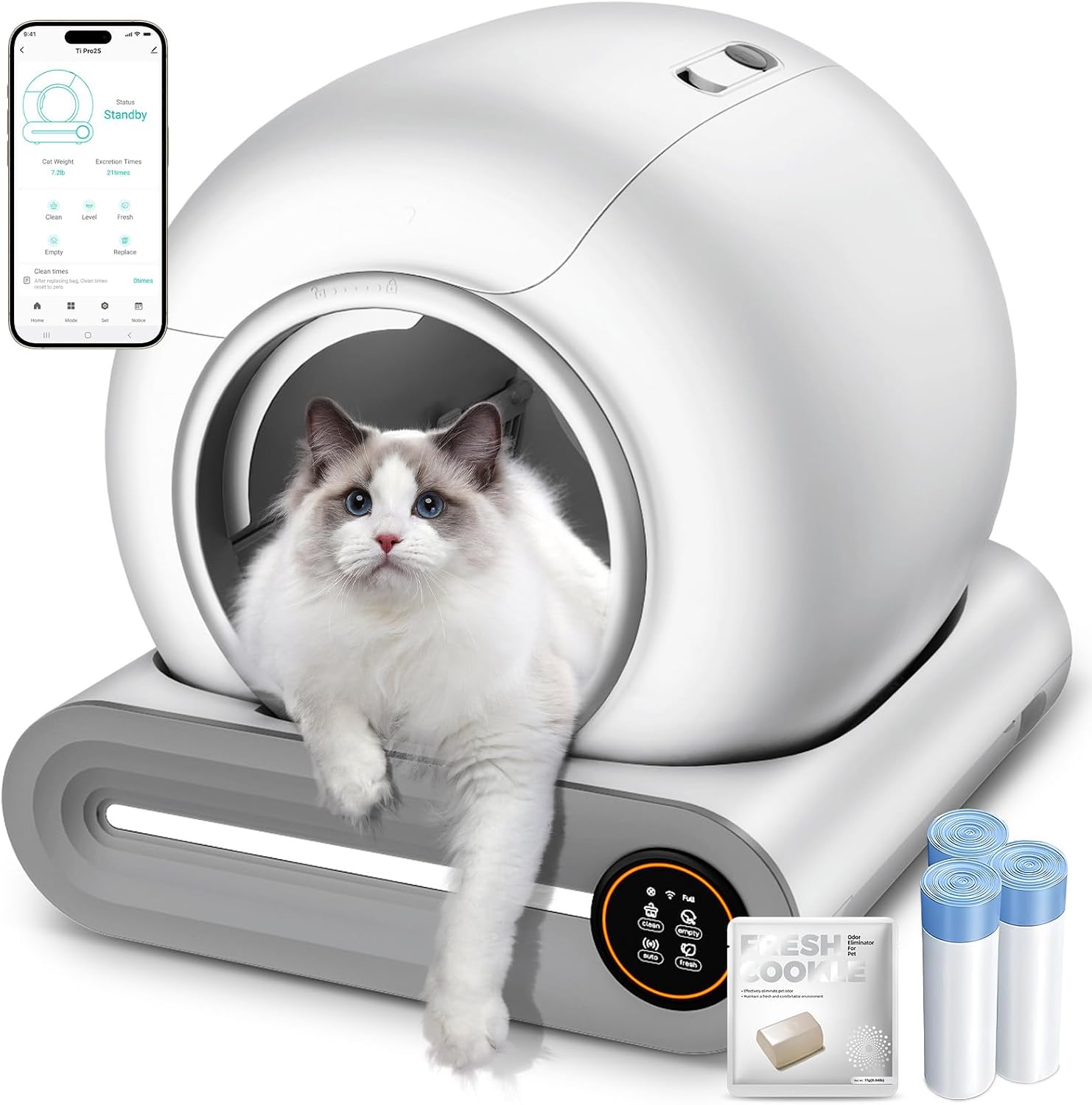 Detalle de Automatic Litter Box 65L Capacity